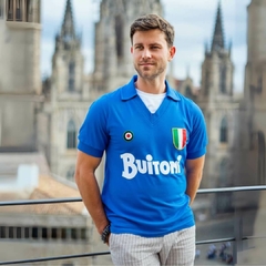 Camisa Napoli Retrô Buitoni Careca 87/88 + Brinde Exclusivo - Autêntica Retrô 