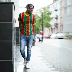 Camisa Retrô Gana anos 80 listada + Brinde Exclusivo na internet