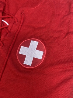 Camisa Retrô Suíça Manga Longa 1954 + Brinde Exclusivo - Autêntica Retrô 