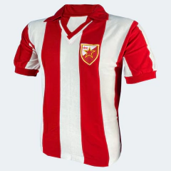 Camisa Retrô Red Star Belgrade Home 1990/91 + Brinde Exclusivo - Autêntica Retrô 