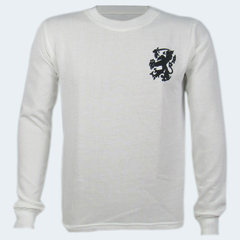 Camisa Holanda Retrô 1974 branca Manga Longa + Brinde Exclusivo