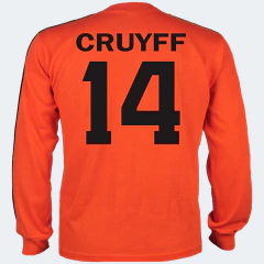 Camisa Retrô Holanda Cruyff Manga Longa + Brinde Exclusivo - loja online