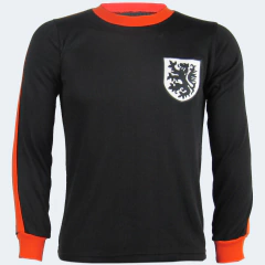 Camisa Retrô Holanda Preta Manga Longa + Brinde Exclusivo