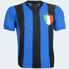 Camisa Inter de Milão anos 80 gola em V + Brinde Exclusivo