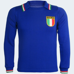 Camisa Retrô Itália 1982 Home Manga longa + Brinde Exclusivo