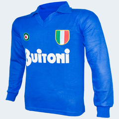 Camisa Napoli Retrô 1985 Manga Longa + Brinde Exclusivo na internet