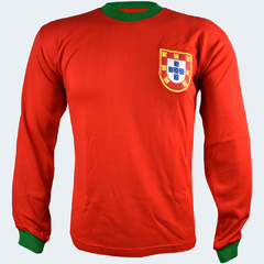 Camisa Retrô Portugal 1966 Manga Longa + Brinde Exclusivo
