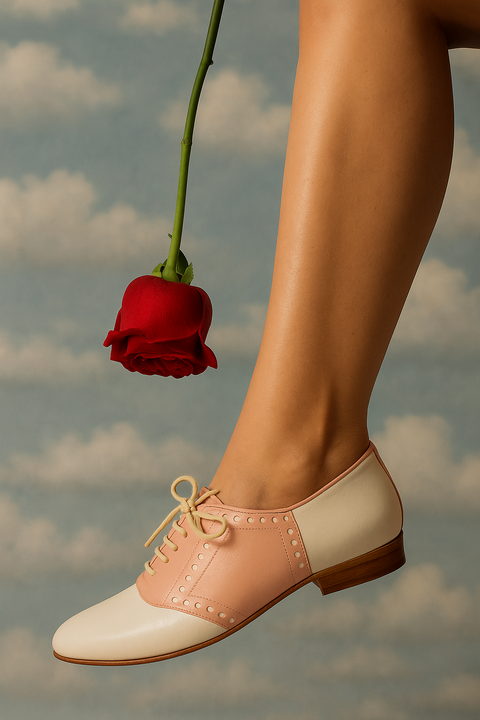 DAMASIA BLANCO Y ROSA - comprar online