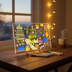 PIZARRA MAGICA LED GRANDE 40X30 CM (JS-3040) - comprar online
