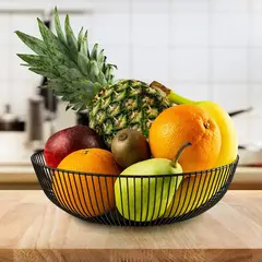 CANASTA FRUTERA DE METAL REDONDO (952142)