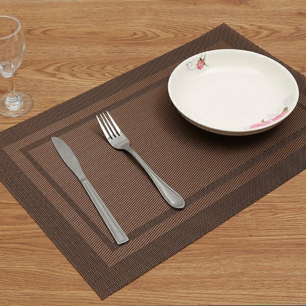 Set x 6 individuales rectangulares teslin (0025)