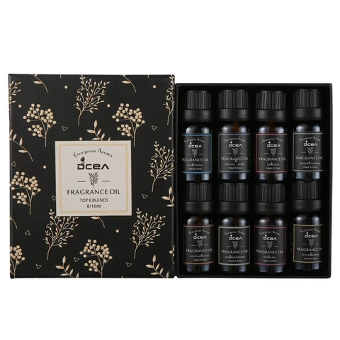 SET 8 ESENCIAS BASE ACEITE PARA VELAS 10ML (RH-28)
