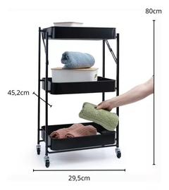 CARRO ORGANIZADOR 3 NIVELES METALICO - comprar online
