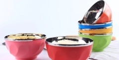 BOWLS COLOR (PLÁSTICO Y METAL) 16 CM DE DIÁMETRO