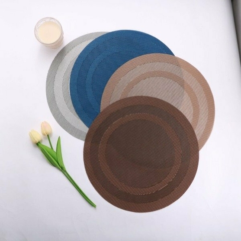 SET X 6 INDIVIDUALES REDONDOS TESLIN (0032) 38CM - comprar online