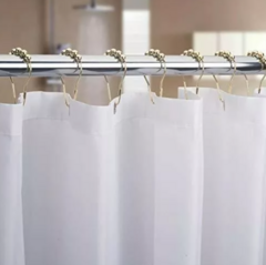 SET X 12 GANCHOS PARA CORTINA DE BAÑO BOLITAS en internet