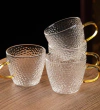 TACITA CHICA VIDRIO CON DORADO (9024) - comprar online