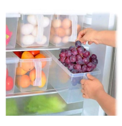 ORGANIZADOR DE HELADERA CON TAPA Y MANIJA 6 LITROS - Arte y Esencias Mayorista