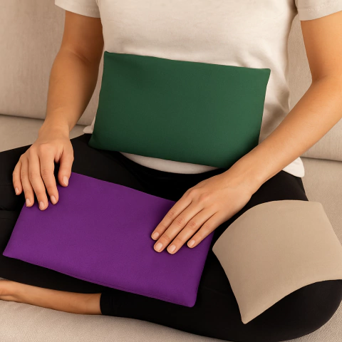 ALMOHADITA TERAPÉUTICA GRANDE CON FUNDA LISA - comprar online