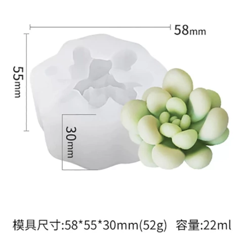 MOLDE SILICONA SUCULENTAS - comprar online