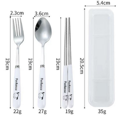 SET DE CUBIERTOS METAL+PLASTICO EN CAJA - comprar online