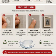 PUNTOS ADHESIVOS NANO GEL CUADRADOS X 48 (9819) - comprar online