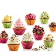 MOLDE CUPCAKE SILICONA X 12 (50693) - comprar online