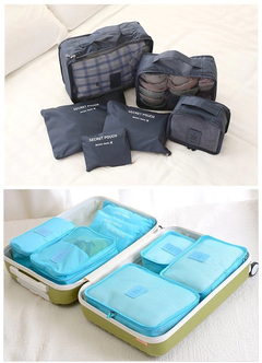 SET DE 6 NECESER PARA VIAJE GRANDE (13160) - tienda online