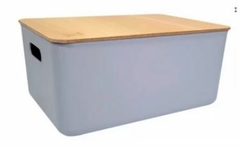 CAJA MODERNA #2 TAPA MADERA 26 X 18 X 16 CM - comprar online