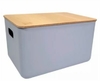 CAJA MODERNA #5 TAPA MADERA 37 X 26 X 24 CM - comprar online