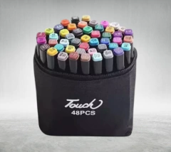 SET X 48 MARCADORES EN ESTUCHE DE TELA 2 PUNTAS - comprar online