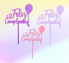 TOPPER FELIZ CUMPLEAÑOS - comprar online