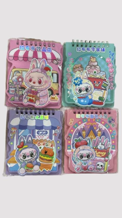 LIBRITO DE STICKERS + ANOTADOR LABUBU/KUROMI (8547) - comprar online