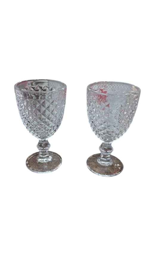 SET 6 COPAS VIDRIO FACETADO 340ML (50539) - comprar online