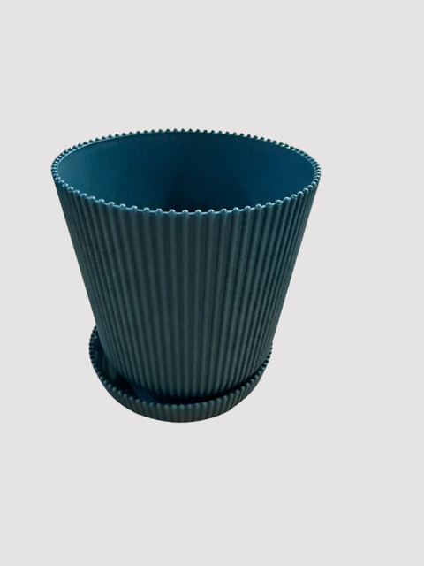 MACETA CANELON CON PLATO 12 cm (201143) - comprar online