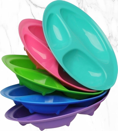 PLATO CON 3 DIVISIONES PARA BEBE O PICADAS - comprar online
