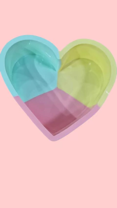 Bandeja de silicona con forma de corazón (2a15)