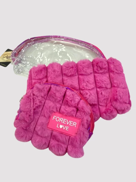 SET DE 3 NECESER CRISTAL + PELUCHITO - comprar online