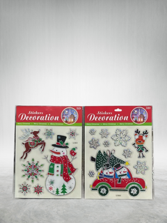 STICKERS NAVIDEÑOS 31X22CM - comprar online