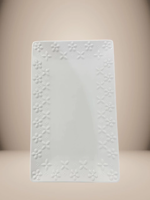 BANDEJA PORCELANA RECTANGULAR CRUZ (4191471) - comprar online