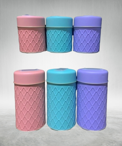 SET LATAS YERBERO AZUCARERO ROMBOS - comprar online