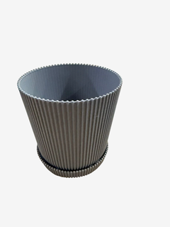MACETA CANELON CON PLATO 13 cm (201142) - comprar online