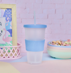 VASO ECO TRASLUCIDO CON TAPA Y SORBETE en internet