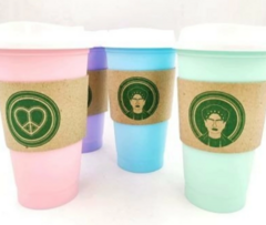 VASO MUG PASTEL FAJA CARTON Y TAPA en internet