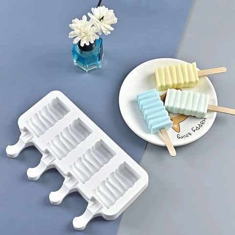 MOLDE SILICONA HELADO PALETA X 4 - comprar online