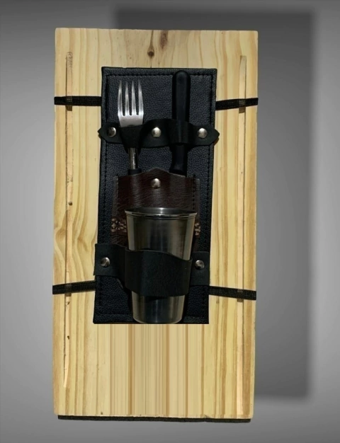 SET DE ASADO LISO CON VASO - comprar online