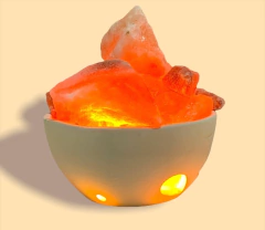 LAMPARAS DE SAL CUENCO 12 cm - Arte y Esencias Mayorista