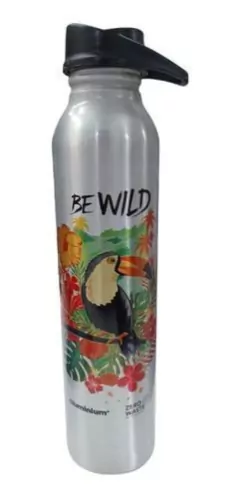 BOTELLA ALUMINIO ANIMALES - BE WILD - 500 ML - Arte y Esencias Mayorista
