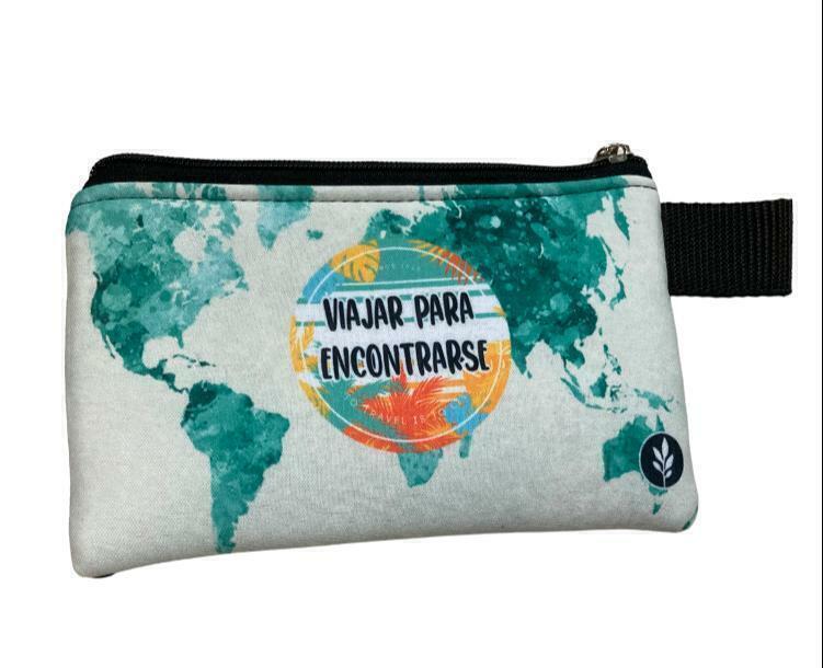 Monedero simil neoprene xl