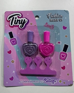 SET DE MAQUILLAJE INFANTIL 2 ESMALTES MAS SEPARADOR DE DEDOS